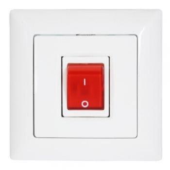 Gunsan Visage beleuchteter Ein- Ausschalter für Durchlauferhitzer usw. Weiß